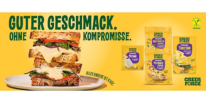 Greenforce mit Mondarella baut pflanzliche Produkte aus Bild