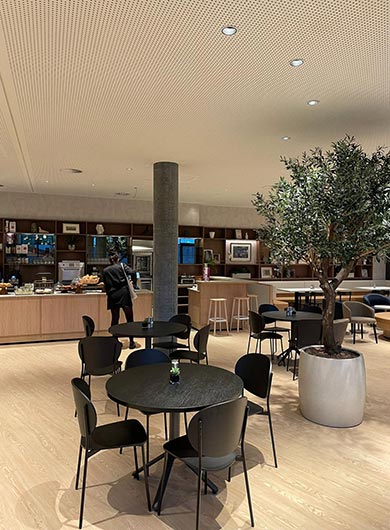 Innenansicht der Berenberg Privatbank Kantine