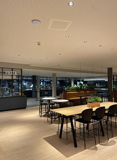 Innenansicht der Berenberg Privatbank Kantine