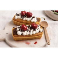 Mini-Marmorkuchen mit Schwarzwälder Kirschtopping