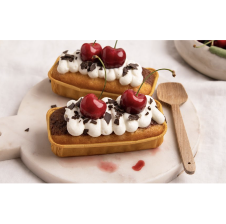 Mini-Marmorkuchen mit Schwarzwälder Kirschtopping
